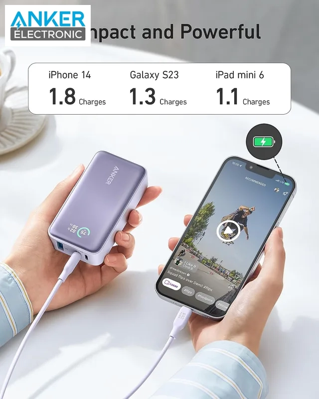 پاوربانک 10000 میلی آمپر انکر Anker Powercore 10000mAh A1256 — تصویر ۳
