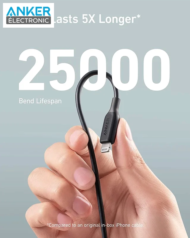 کابل 0.9 متری انکر Anker Powerline III Lightning Cable 90cm A8812 — تصویر ۳