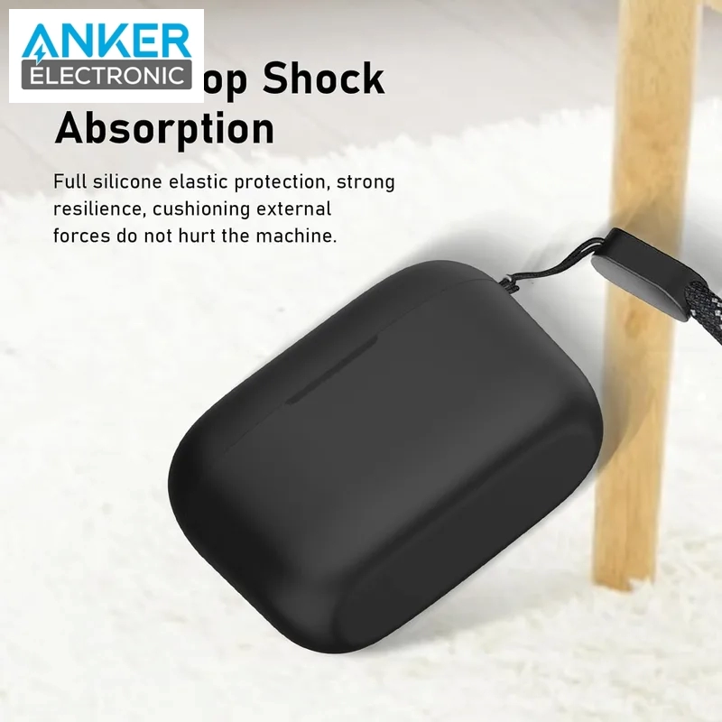کیس محافظ سیلیکونی هدفون انکر Anker Soundcore A20i Silicon Case + آویز فلزی — تصویر ۸
