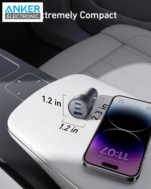 شارژر فندکی 67 وات انکر Anker 535 USB-C Car Charger 67W A2731 — تصویر ۴
