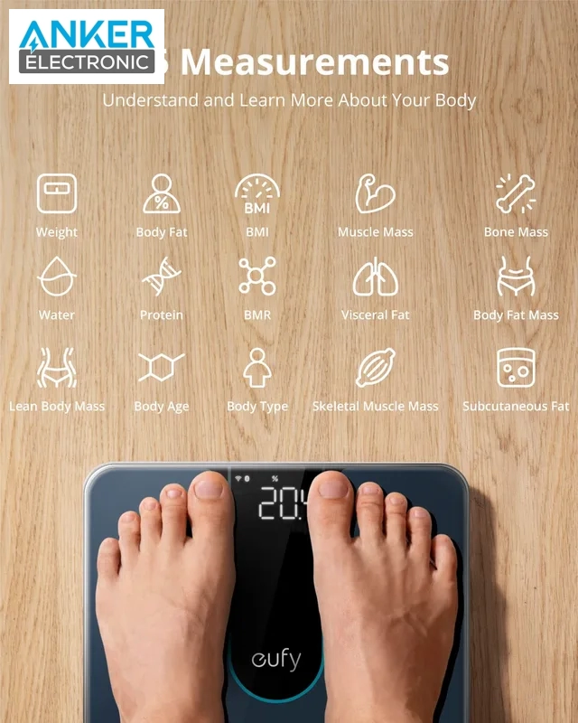 ترازو هوشمند انکر Anker Eufy Smart Scale P2 T9148 — تصویر ۸