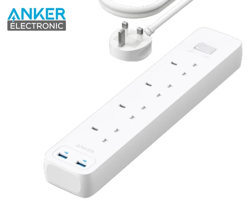محافظ برق 4 در 1 و شارژر USB انکر 322 Anker 322 USB Power Strip A9142