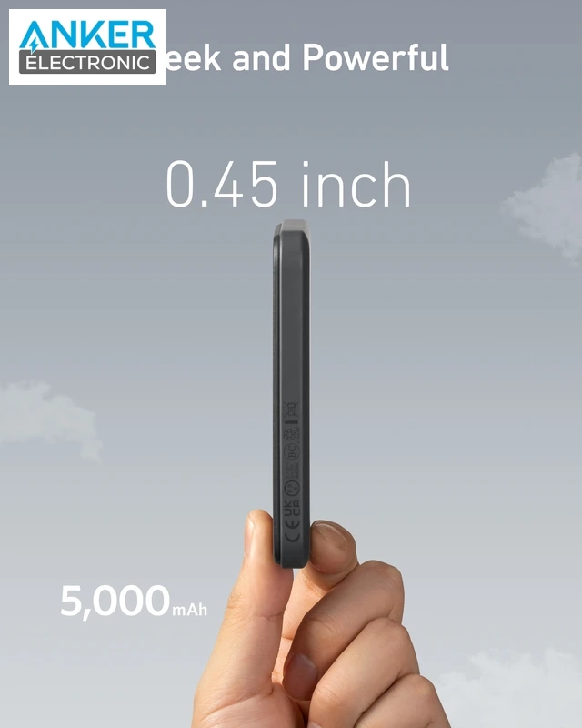 پاوربانک 5000 میلی آمپر انکر Anker 621 Magnetic Battery MagGo A1610 — تصویر ۴
