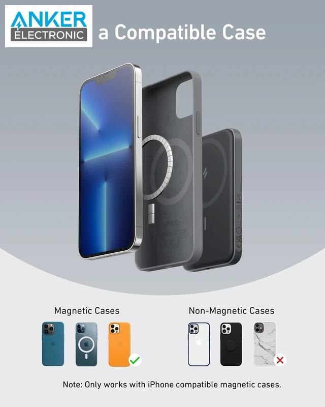پاوربانک 5000 میلی آمپر انکر Anker 621 Magnetic Battery MagGo A1610 — تصویر ۷