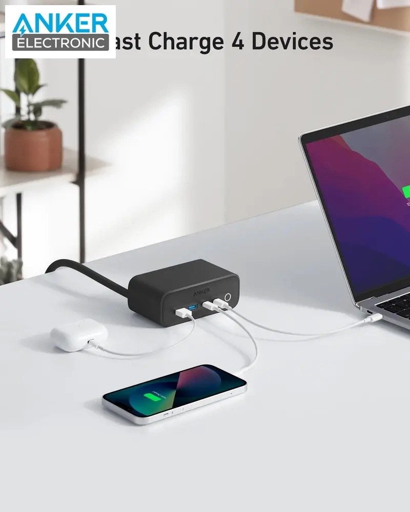 هاب شارژر رومیزی 6 در 1 انکر Anker 525 Charging Station A91C0 — تصویر ۷
