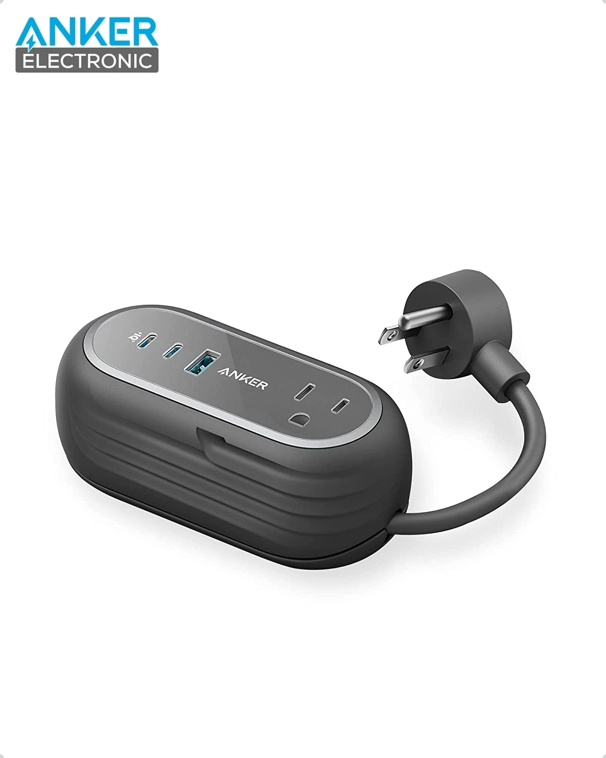 چندراهی برق 5 پورت انکر Anker 615 USB Power Strip GaNPrime 65W A9125 — تصویر ۲