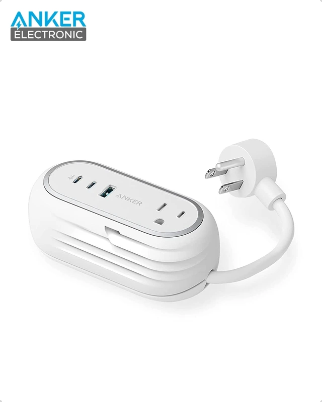 چندراهی برق 5 پورت انکر Anker 615 USB Power Strip GaNPrime 65W A9125 — تصویر ۸