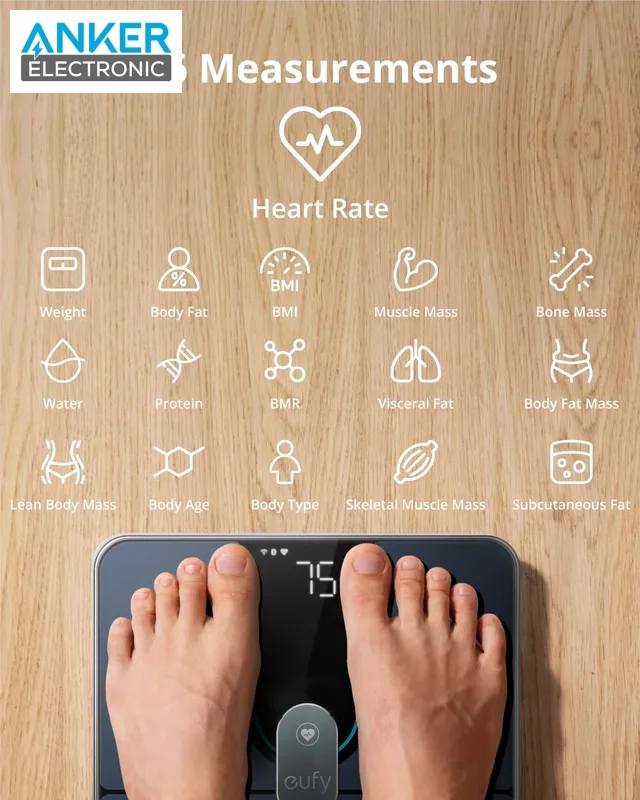 ترازو هوشمند انکر Anker Eufy Smart Scale P2 Pro T9149 — تصویر ۴