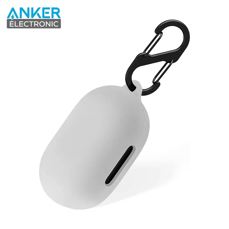 کیس محافظ سیلیکونی هدفون انکر مخصوص Anker Soundcore Space A40 Silicon Case + آویز فلزی — تصویر ۳