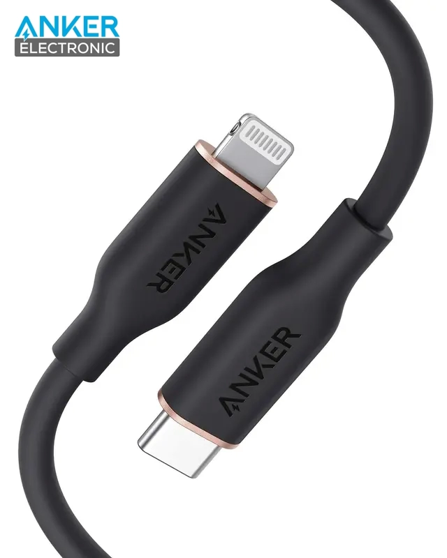 کابل USB C به لایتنینگ انکر Anker PowerLine III Flow 641 USB-C to Ligtning 180cm A8663 — تصویر ۲