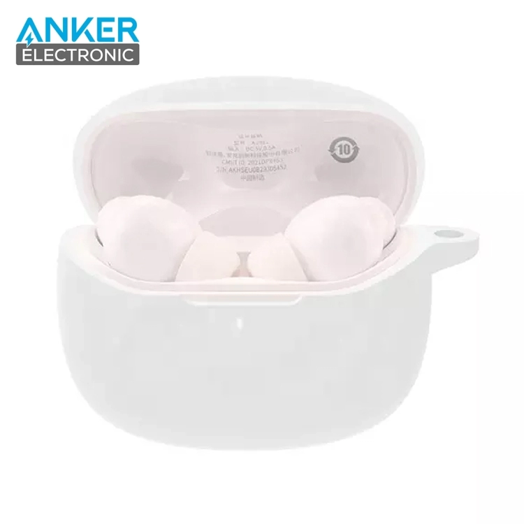 کیس محافظ سیلیکونی هدفون انکر مخصوص Anker Soundcore Life P2i Silicon Case + آویز فلزی — تصویر ۳