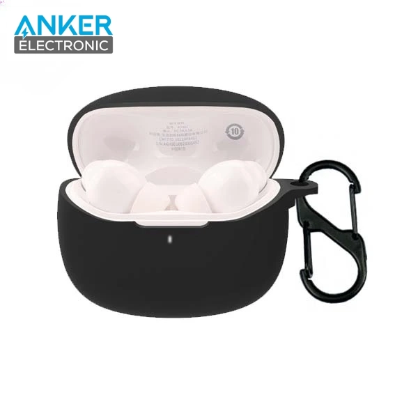 کیس محافظ سیلیکونی هدفون انکر مخصوص Anker Soundcore Life P2i Silicon Case + آویز فلزی