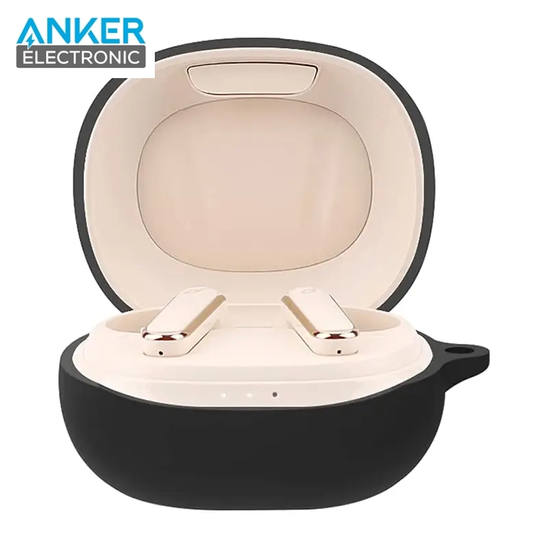 کیس محافظ سیلیکونی هدفون انکر مخصوص Anker Soundcore Life P3 Silicon Case + آویز فلزی — تصویر ۶
