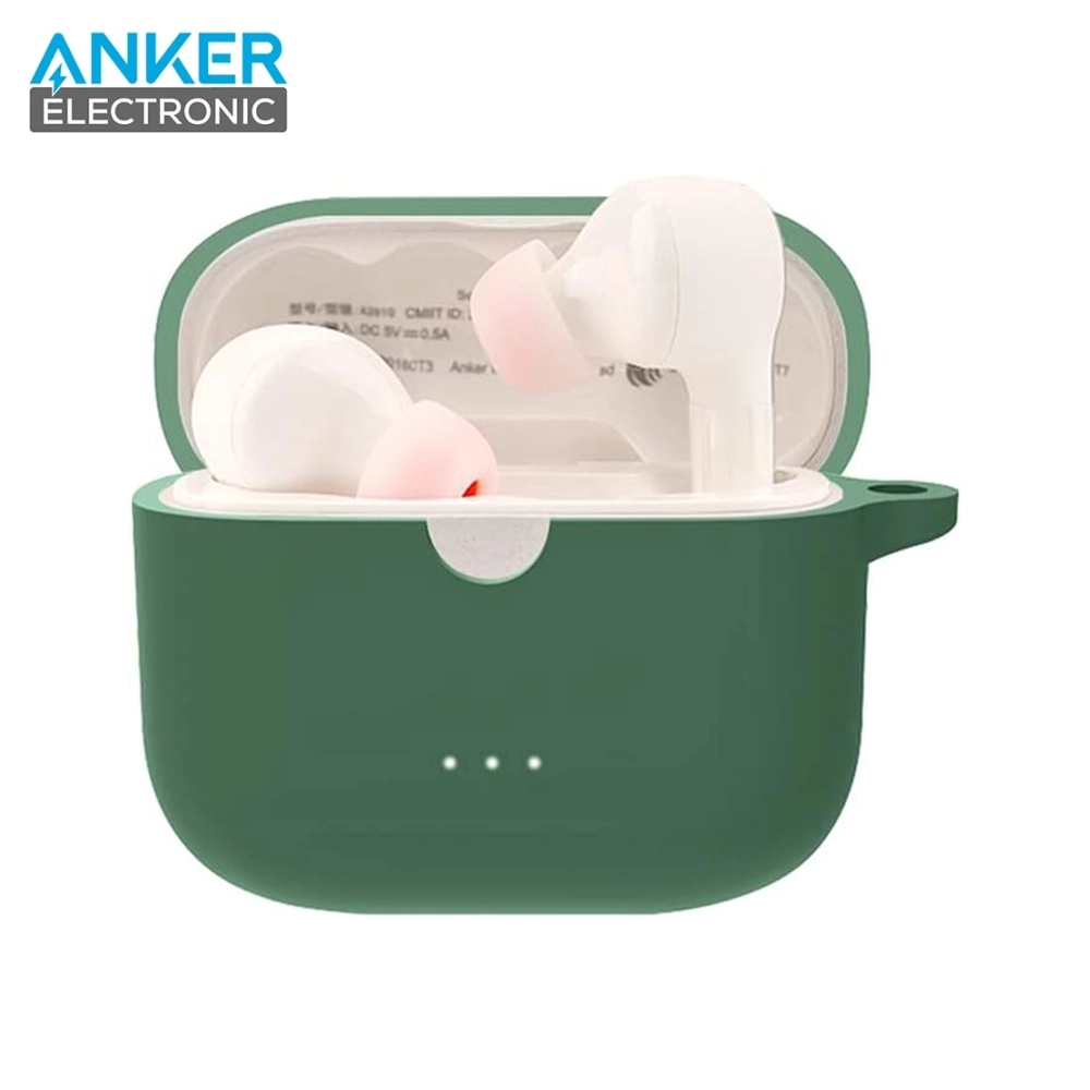 کیس محافظ سیلیکونی هدفون انکر مخصوص Anker Soundcore Liberty Air 2 Silicon Case + آویز فلزی — تصویر ۸