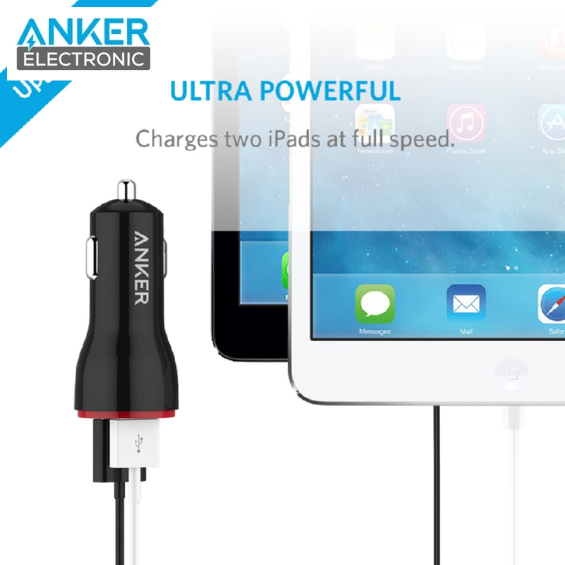 شارژر فندکی 24 وات انکر Anker 24W Powerdrive 2 A2310 — تصویر ۳