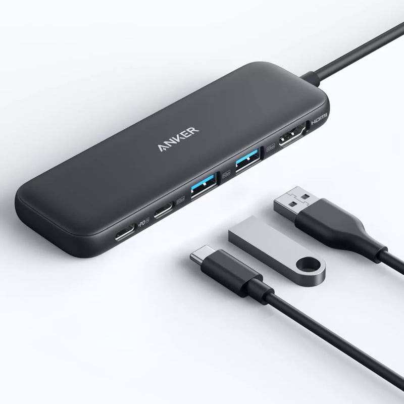 هاب 5 در 1 USB-C انکر Anker USB C 332 Hub Adapter 5-in-1 A8355 — تصویر ۵