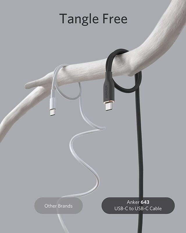 کابل شارژ USB-C به USB-C انکر Anker Powerline III Flow Type C to C 100W Cable A8553 — تصویر ۷