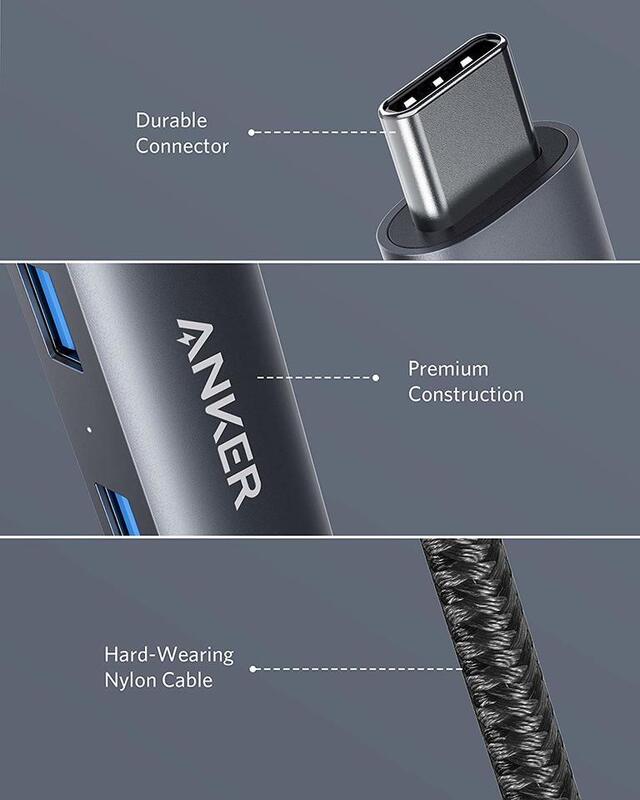 هاب 5 در 1 USB-C انکر Anker USB C Hub Adapter 5-in-1 A8338 — تصویر ۷