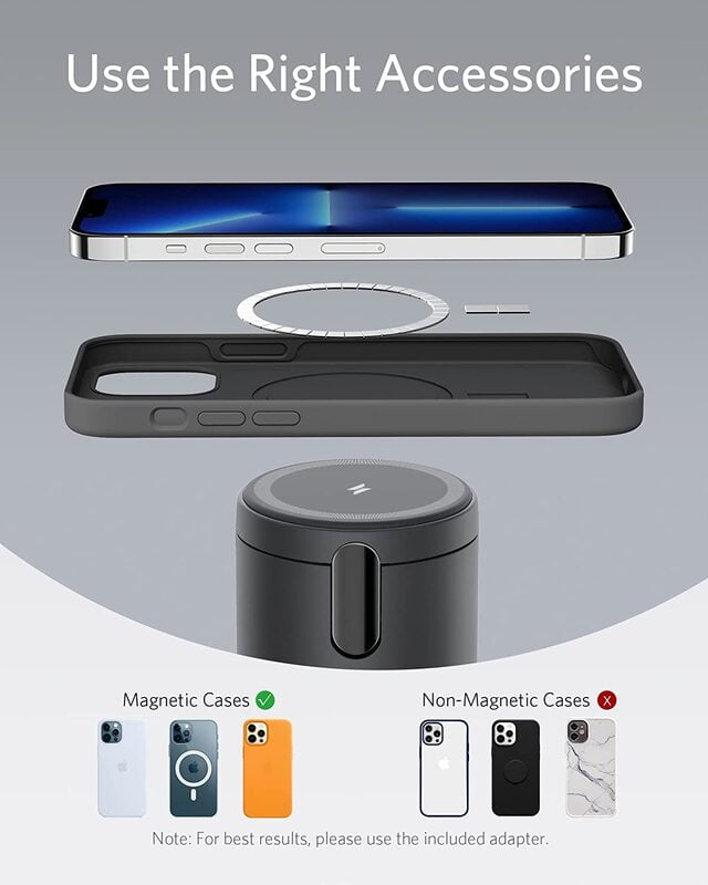شارژر ولیرلس 2 در 1 انکر Anker 623 Magnetic Wireless Charger (MagGo) B2568 — تصویر ۴