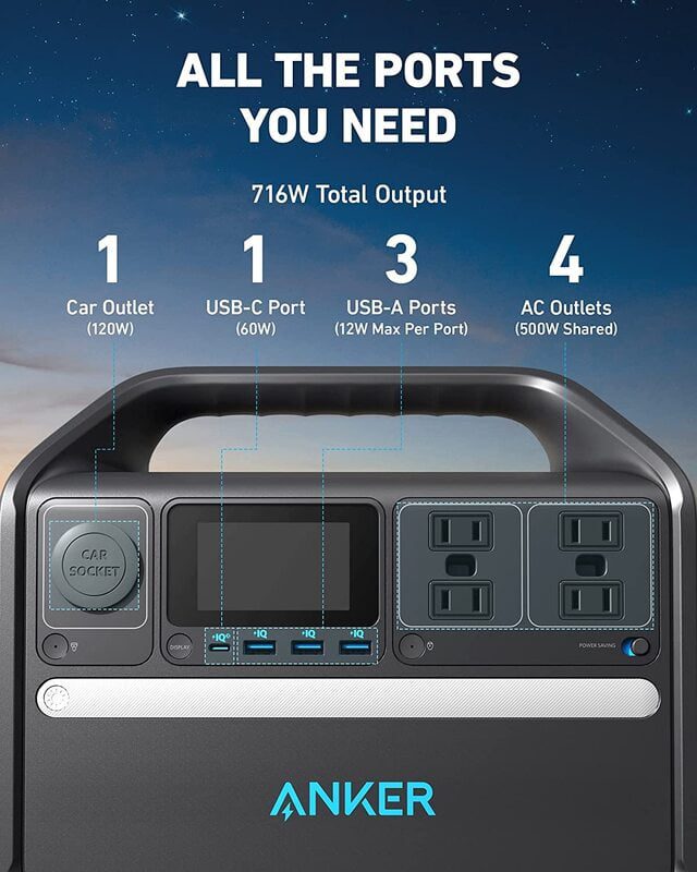 پاورژنراتور 500 وات انکر Anker 535 PowerHouse 500W A1751 — تصویر ۷