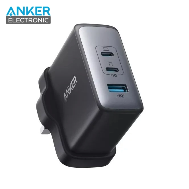 شارژر دیواری 100 وات انکر Anker 736 Charger Nano II 100W A2145 UK سه پین UK + مبدل پریز (هدیه)