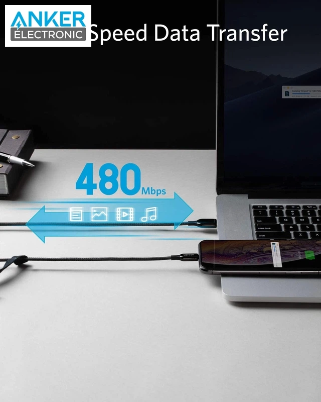 کابل USB-A به Lightning انکر Anker Powerline+ III Lightning to USB A Cable A8823 — تصویر ۳