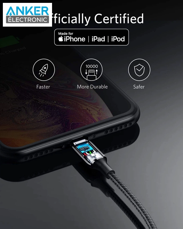 کابل USB-A به Lightning انکر Anker Powerline+ III Lightning to USB A Cable A8823 — تصویر ۶