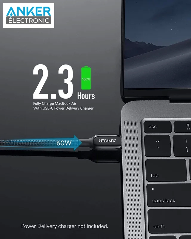 کابل USB-C به USB-C انکر Anker PowerLine + III A8863 — تصویر ۸