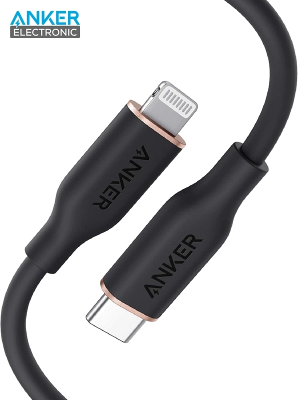 کابل USB C به لایتنینگ انکر Anker PowerLine III Flow USB-C to Ligtning 90cm A8662 — تصویر ۲