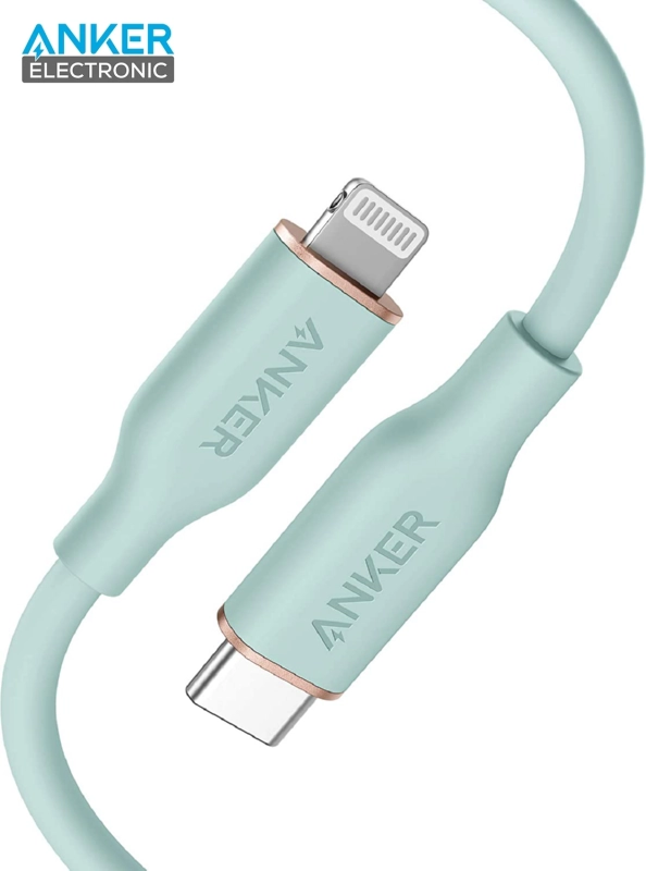 کابل USB C به لایتنینگ انکر Anker PowerLine III Flow USB-C to Ligtning 90cm A8662 — تصویر ۸