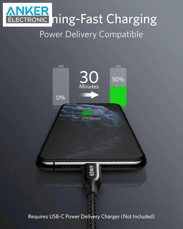 کابل انکر Anker Powerline+ III USB-C To Lightning A8842 — تصویر ۴