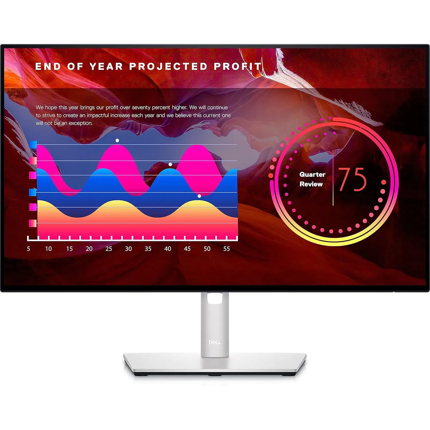 مانیتور استوک DELL مدل U2422H سایز 24 اینچ — تصویر ۲