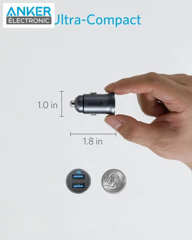 شارژر فندکی انکر Anker PowerDrive 2 Alloy A2727 — تصویر ۴