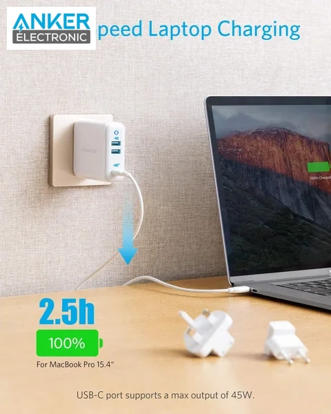 شارژر دیواری 65 وات انکر Anker PowerPort III A2033 — تصویر ۳
