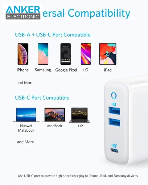 شارژر دیواری 65 وات انکر Anker PowerPort III A2033 — تصویر ۶