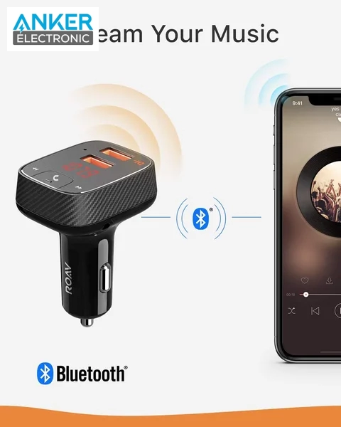 اف ام پلیر و شارژر فندکی انکر Anker Roav SmartCharge F2 R5111 — تصویر ۳