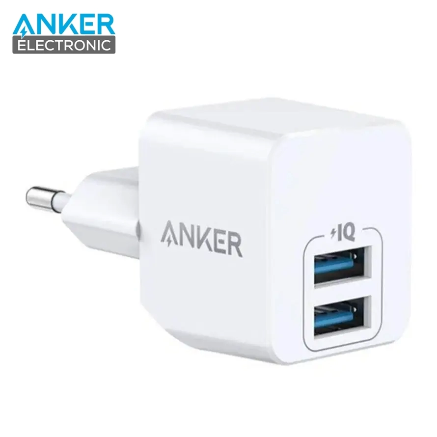 شارژر دیواری دو پورت انکر Anker PowerPort Mini A2620 Wall Charger