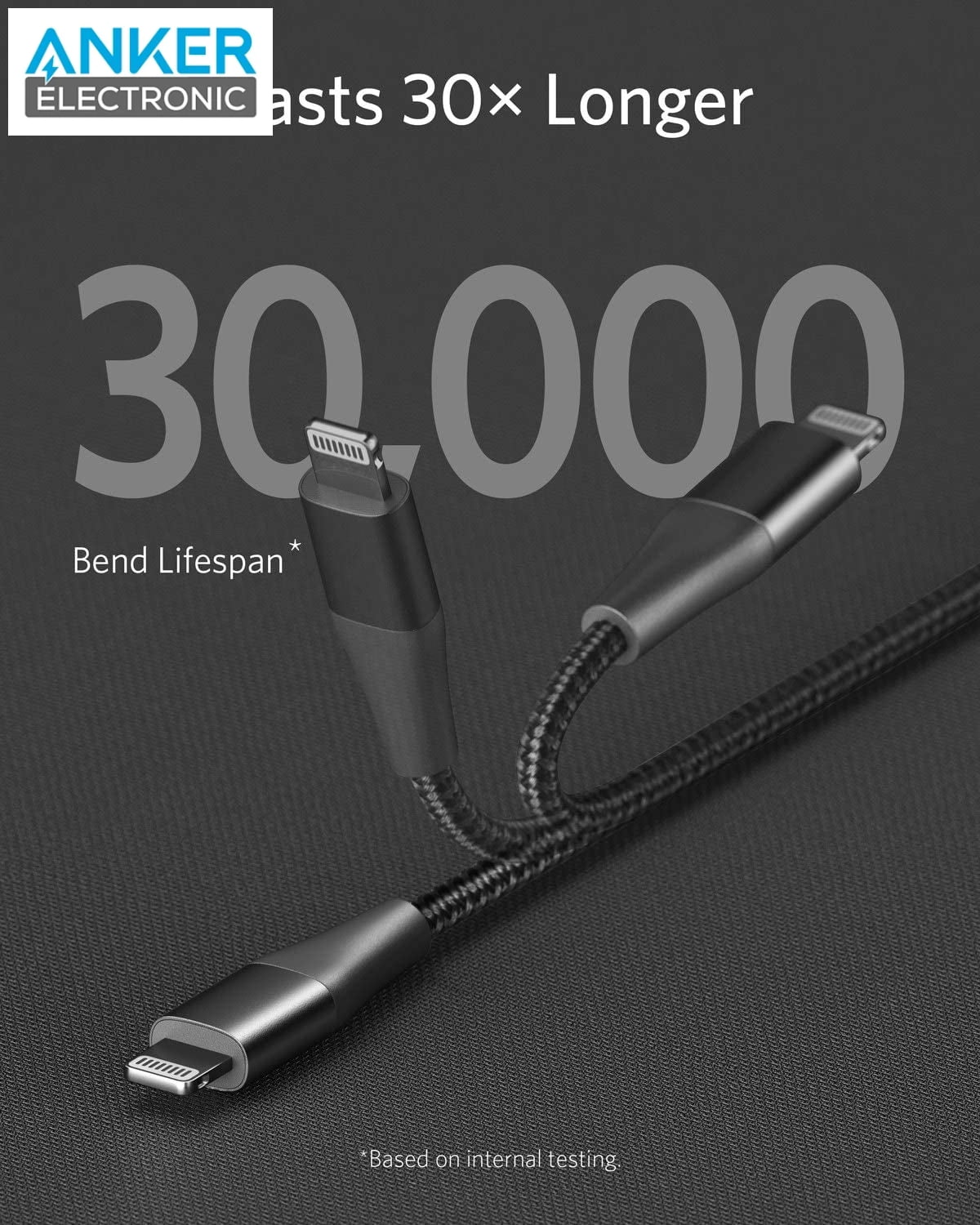 کابل انکر Anker Powerline+ II USB-C to Lightning A8652 — تصویر ۵
