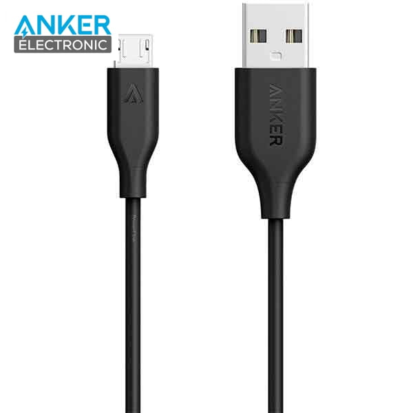 کابل شارژ میکرو یو اس بی انکر مدل Anker PowerLine USB A To MicroUSB 1.8m A8133