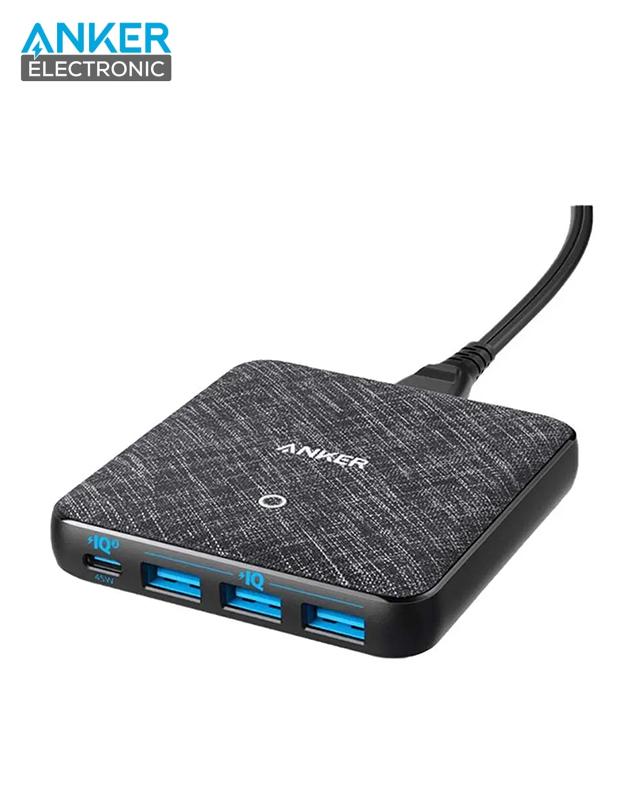 هاب شارژر 4 پورت انکر مدل Anker Powerport Atom III A2045 بدنه پارچه ای — تصویر ۲