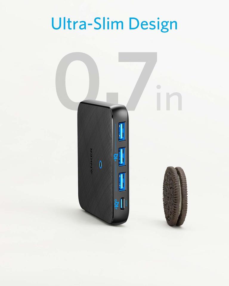 هاب شارژر 4 پورت انکر مدل Anker Powerport Atom III A2045 بدنه پارچه ای — تصویر ۵
