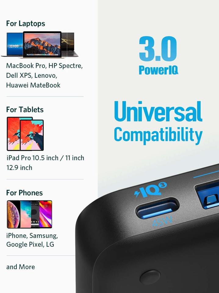 هاب شارژر 4 پورت انکر مدل Anker Powerport Atom III A2045 بدنه پارچه ای — تصویر ۸