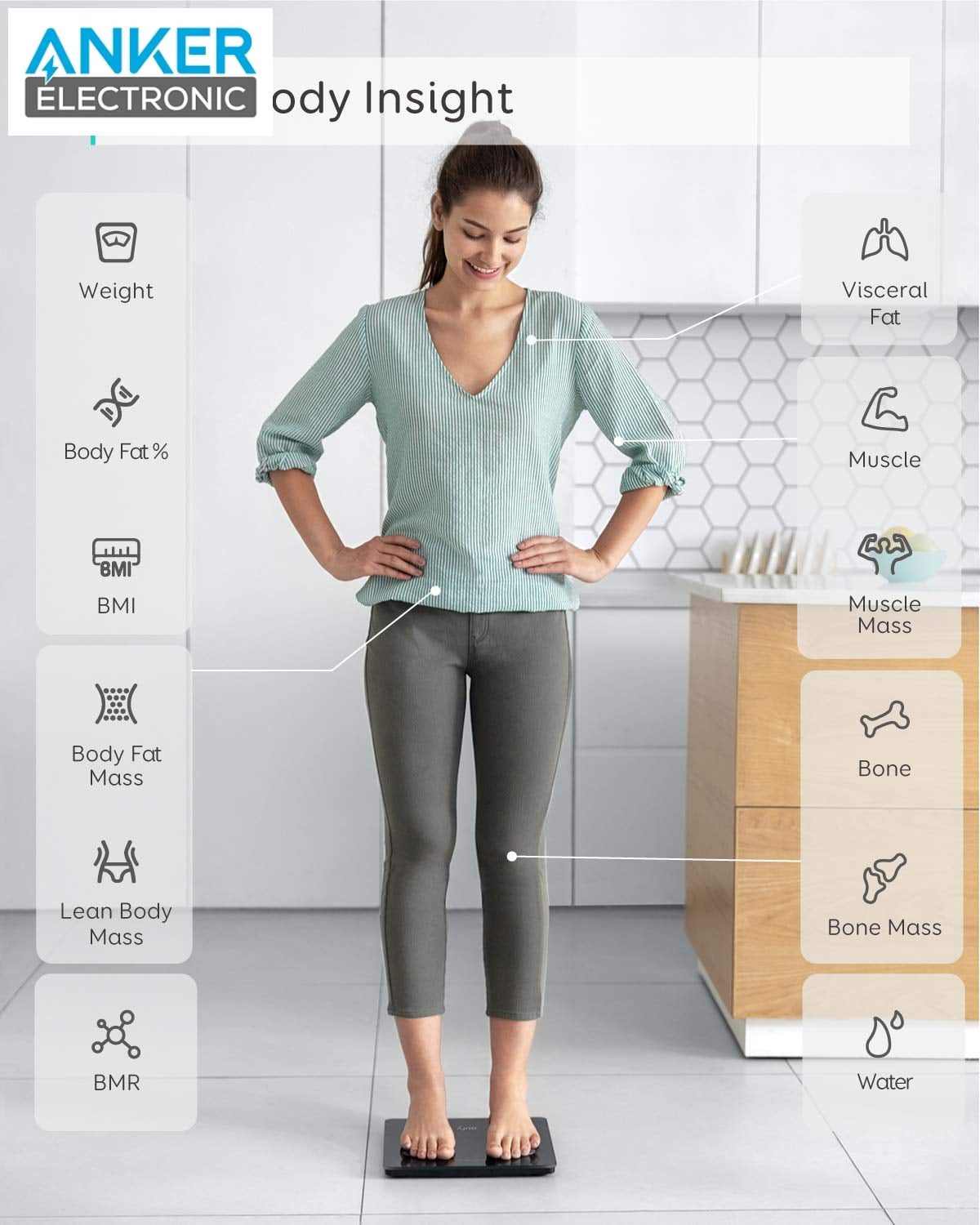 ترازو هوشمند انکر Anker Eufy Smart Scale C1 T9146 — تصویر ۵