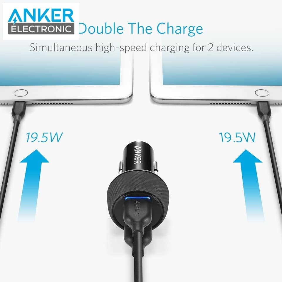 شارژر فندکی انکر مدل Anker PowerDrive Speed 2 Ports A2228 — تصویر ۷