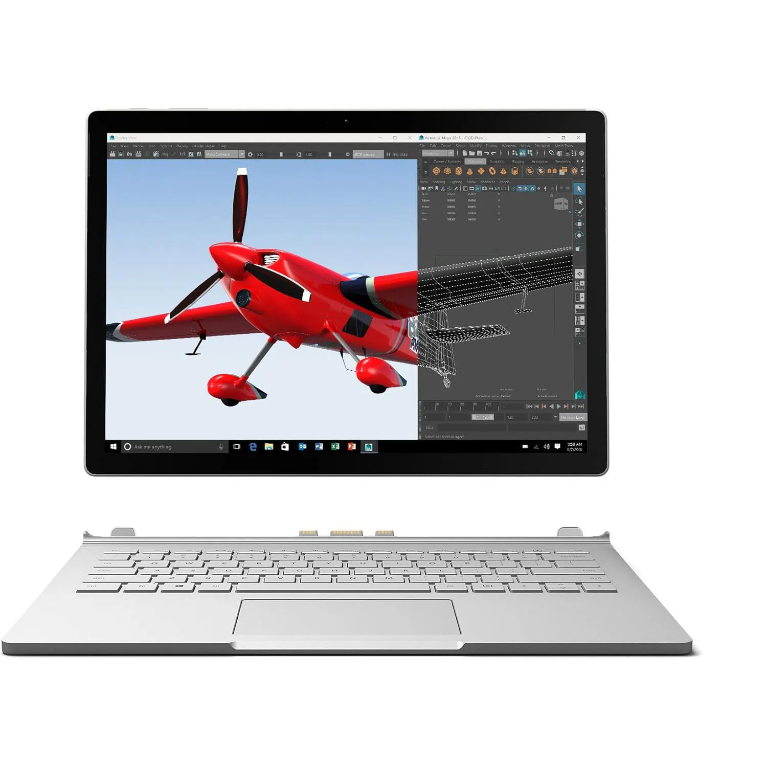 لپ تاپ استوک Microsoft مدل Surface Book1 با پردازنده i5 نسل 6
