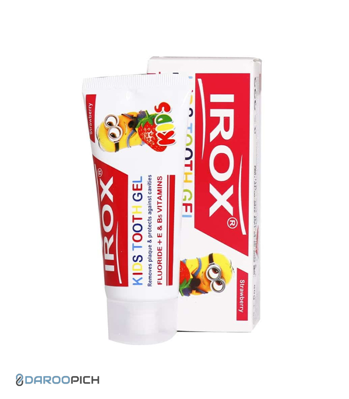 خمیر دندان ژله ای بچه با طعم توت فرنگی ایروکس