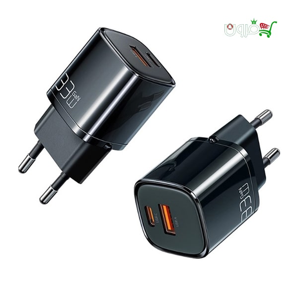 شارژر دیواری 33 وات فست شارژ مک دودو مدل CH-015 با تکنولوژی گان — تصویر ۳