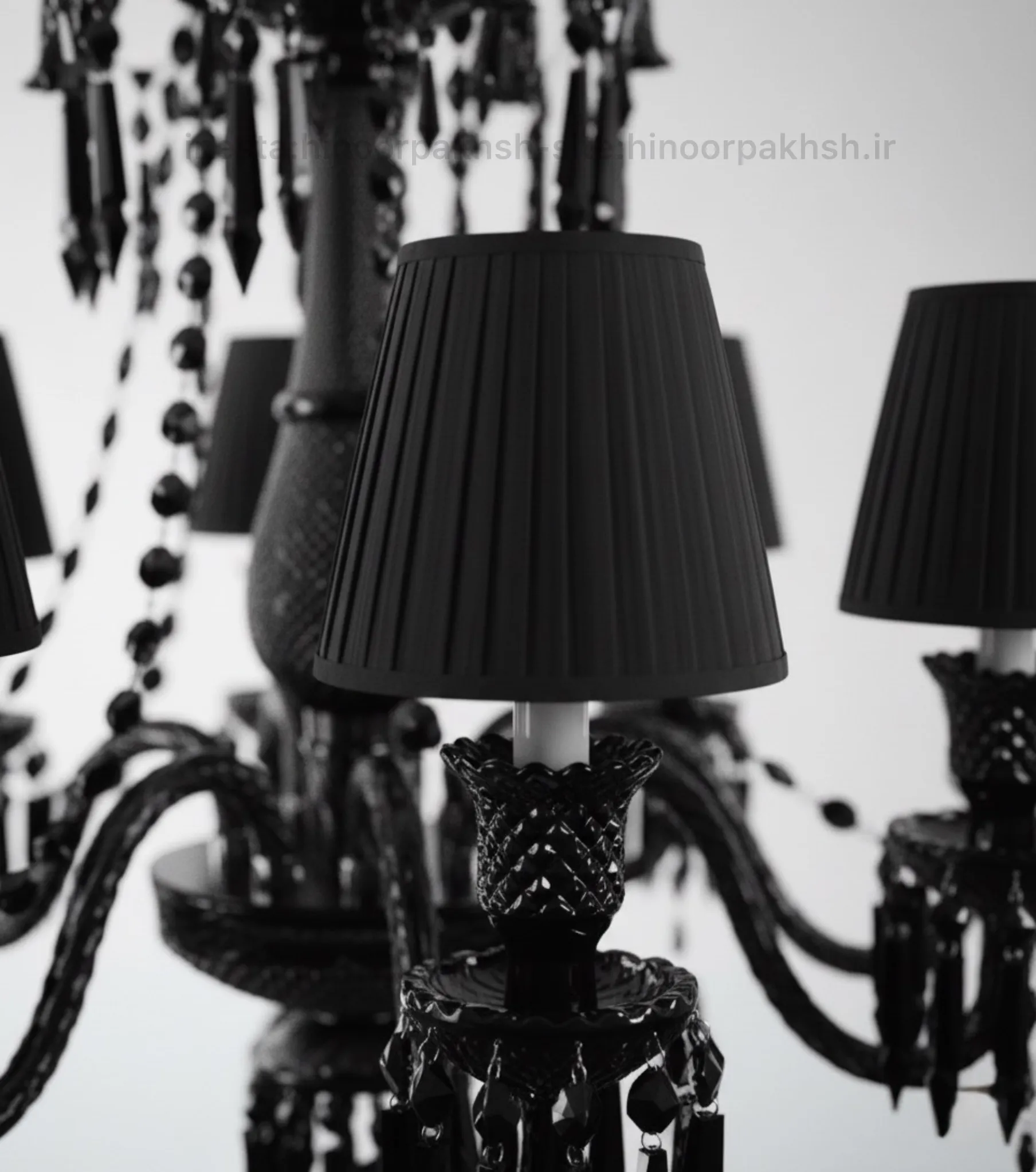 لوستر باكارات كريستالي كلاسيك مشكي — تصویر ۳
