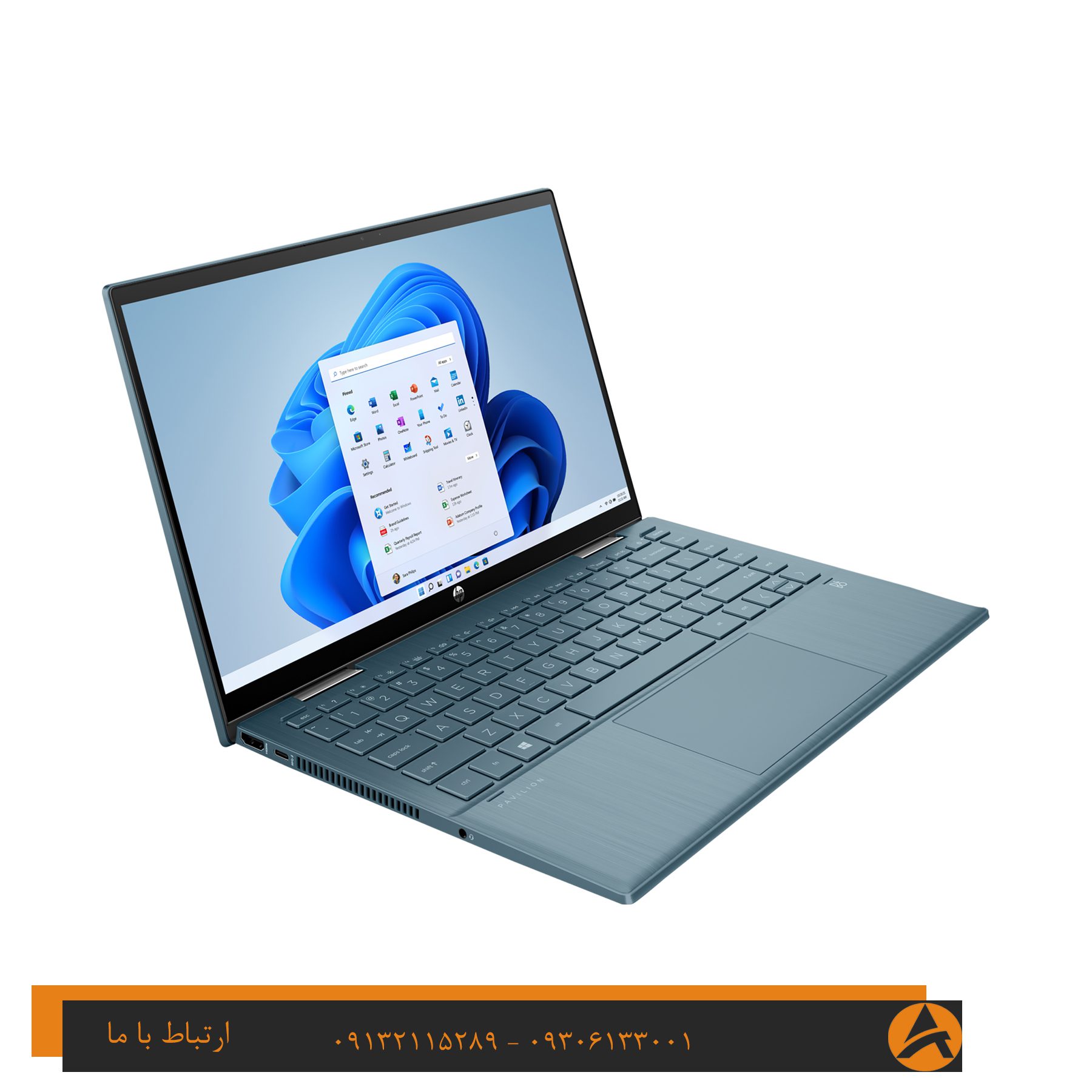 لپ تاپ اپن باکس اچ پی مدل HP PAVILION X360CONVER 14 -I7 8G 256 SSD INTEL Iris® Xe — تصویر ۳