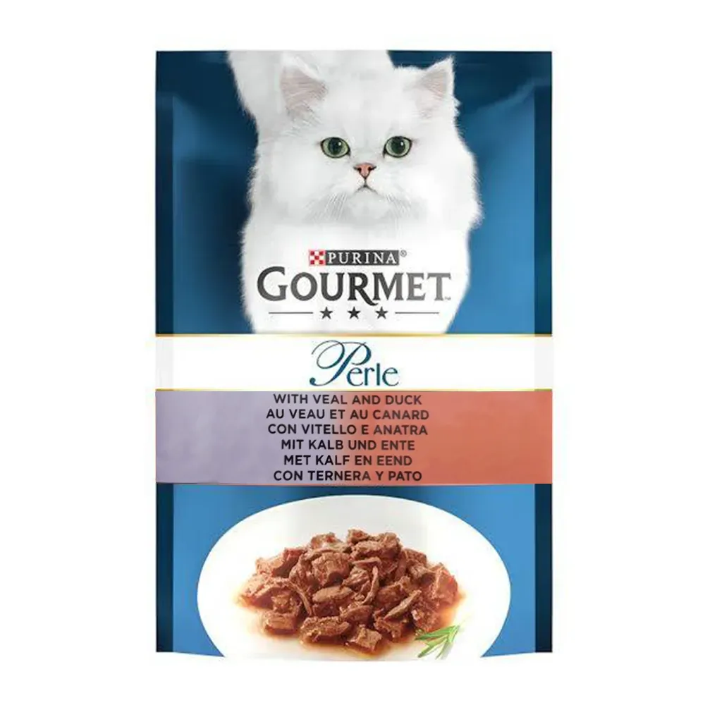پوچ گربه با طعم گوساله و اردک گورمت – Veal &amp; Duck
